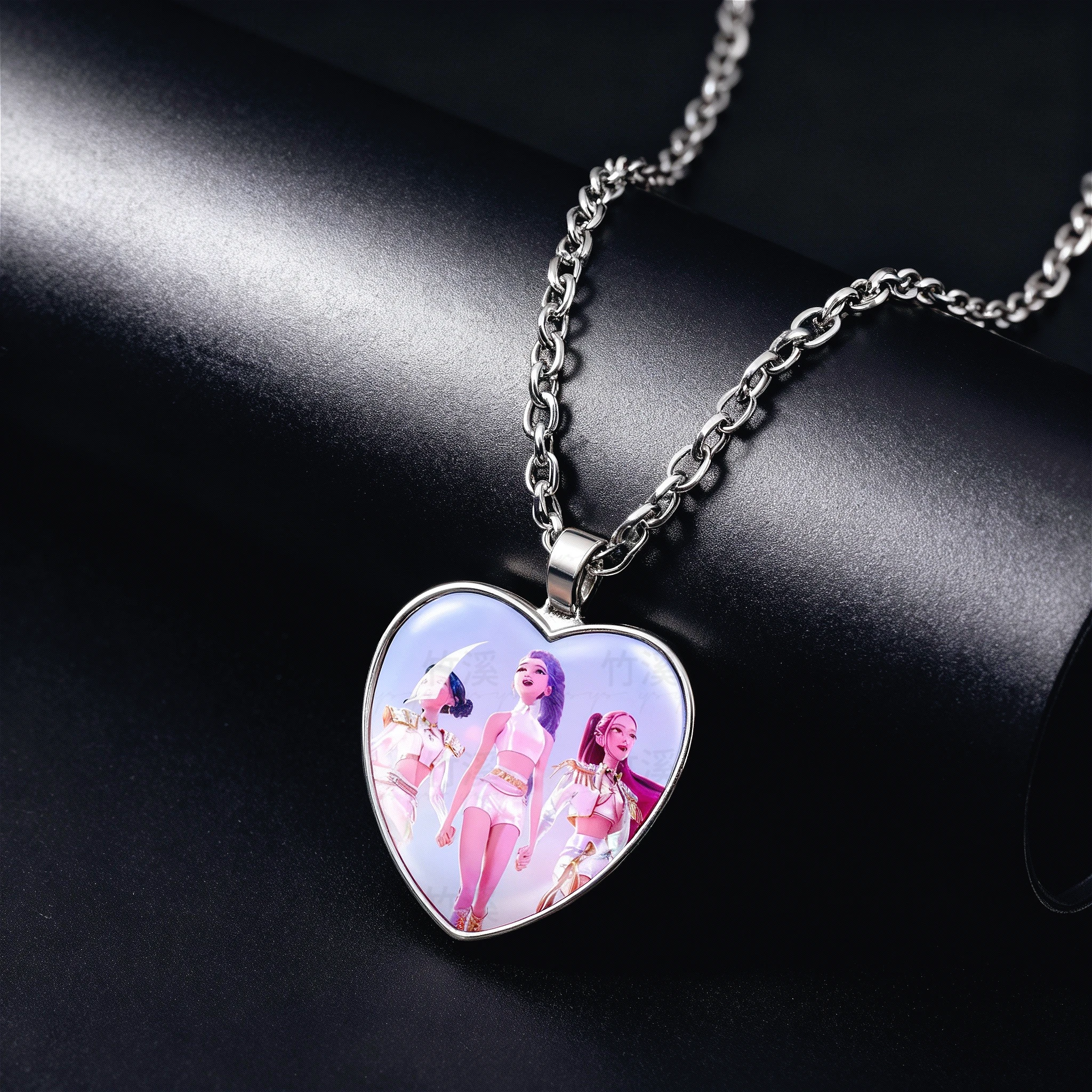 قلادة ساحرة لشخصية الرسوم المتحركة - هدية مجوهرات كرتونية لطيفة للفتيات، إكسسوار قلادة أنيق للأطفال