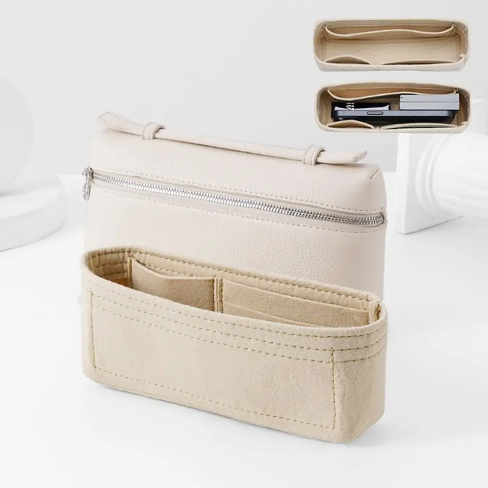 Felt Handbag Insert Bag Bag Support Storage Purse Liner Organization Portable Internal Bag for For Loro Piana Extra Pocket L19