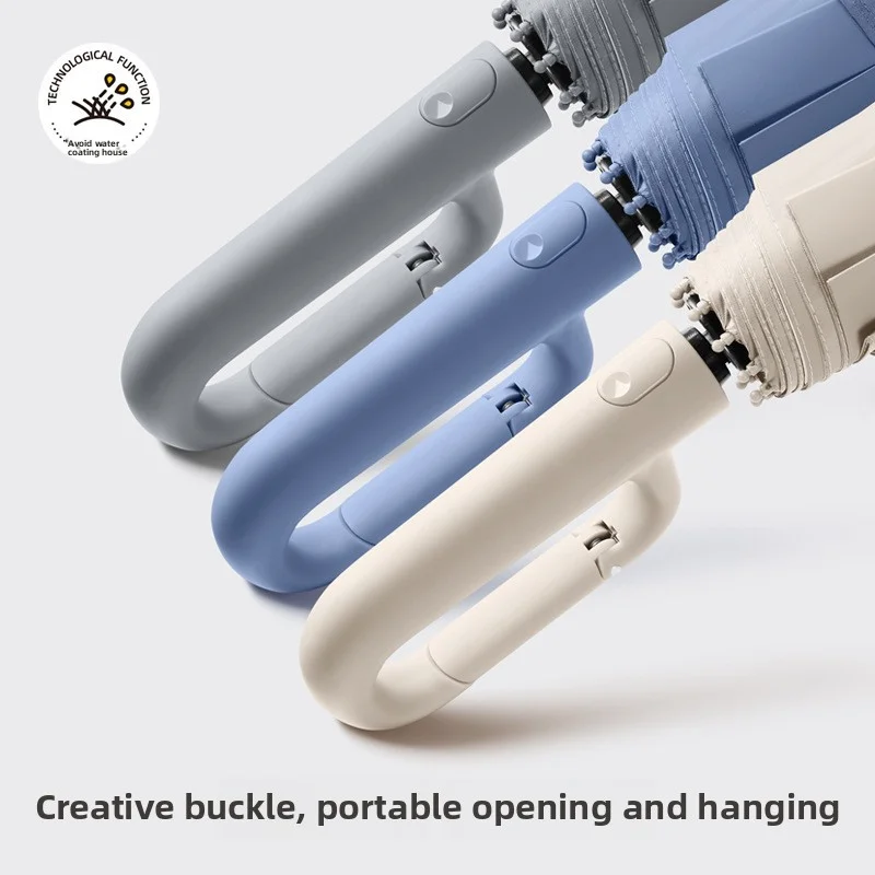 

Foldable Portable Loop Style Automatic Umbrella Sun Rain Dual Use High End UV Shield