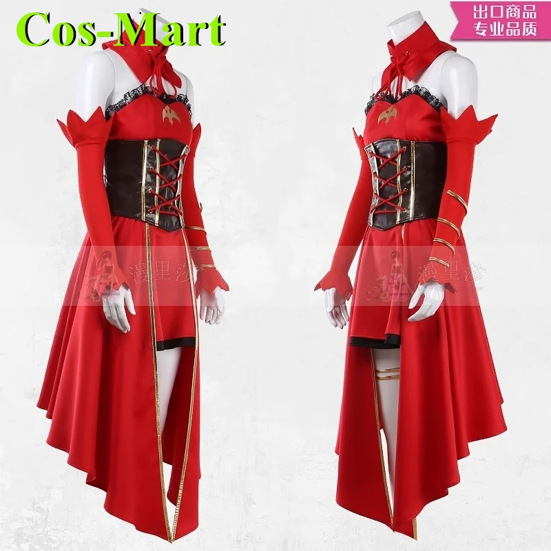 Cos-Mart Takt Op.Destiny Fate Cosplay Costume Sweet Elegant Red Uniform Dress Female Male Activity Party Role Play Clothing