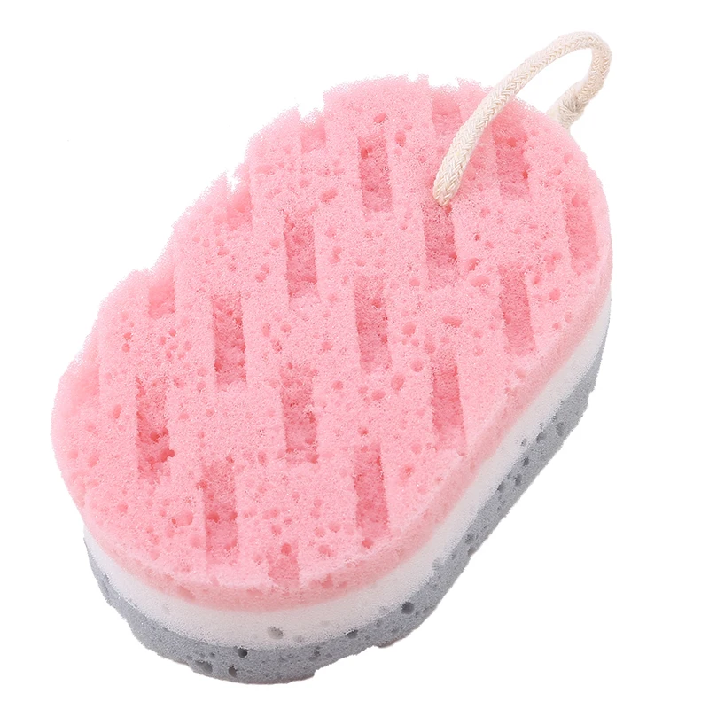 3Pcs Sponge Bath Ball Shower Rub For Whole Body Exfoliation Massage Brush Scrubber Body Brush Sponge Brush Bathroom Accessories