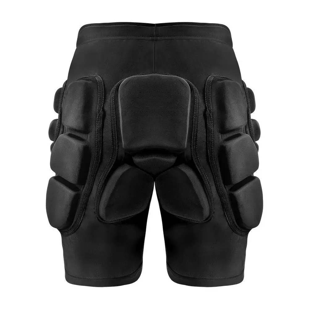 3D Padded Padded Protective Shorts Thickened EVA High Elastic Waist Belt Hip Guard Shorts Multi Directional Padding