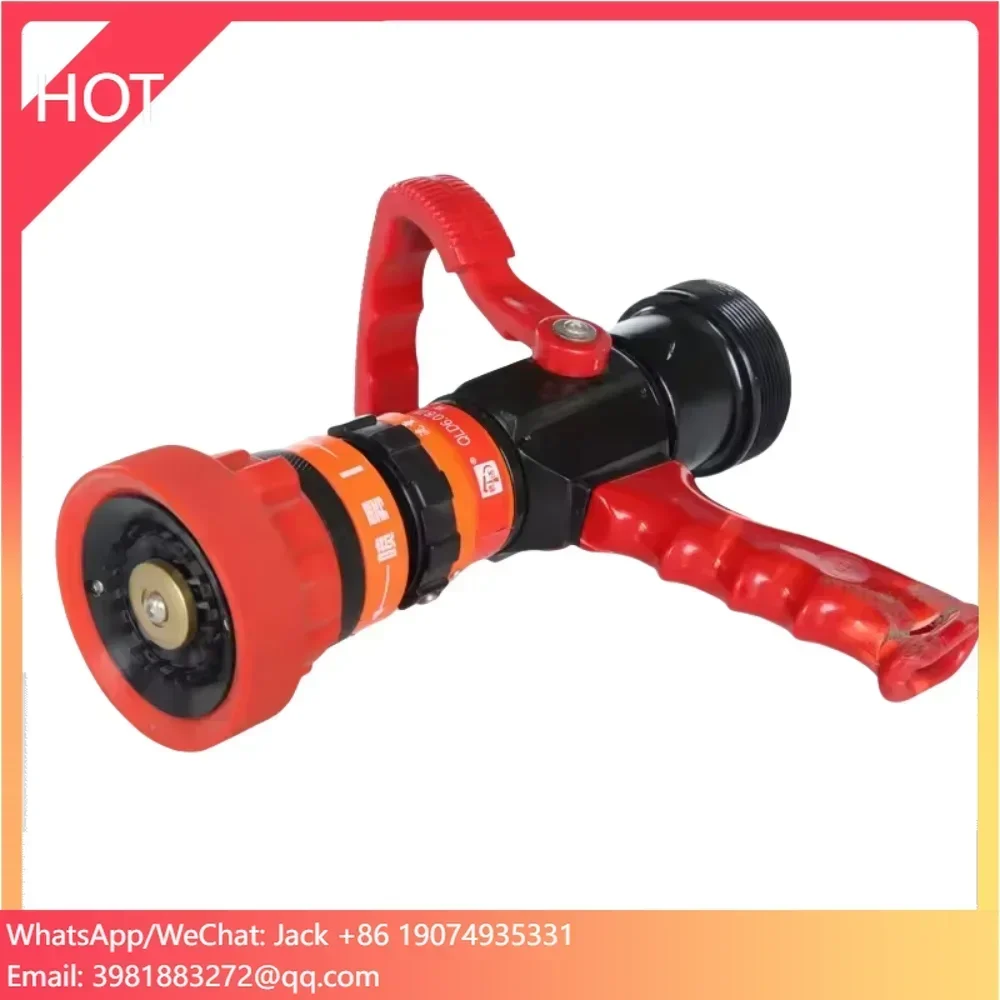 China Manufacturer Multipurpose 1.5/2/2.5 Adjustable Pistol Grip Spray Fire Suppression Nozzle 475LPM Fire Hose Nozzle