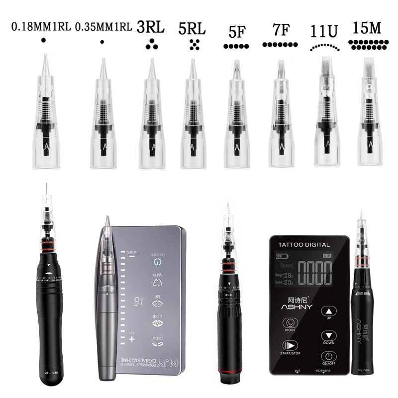 Cartouche de microblading de haute qualité pour les sourcils, machine à tatouer en continu, fournitures de tatouage, illac chicken