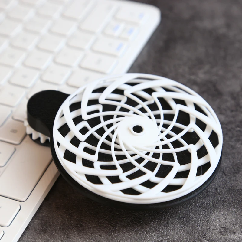 3D プリントダイナミックフィジェットスピナースパイラルサイケデリックギア指先スピナースタイリッシュなミニマリスト楽しいストレス解消おもちゃモデル