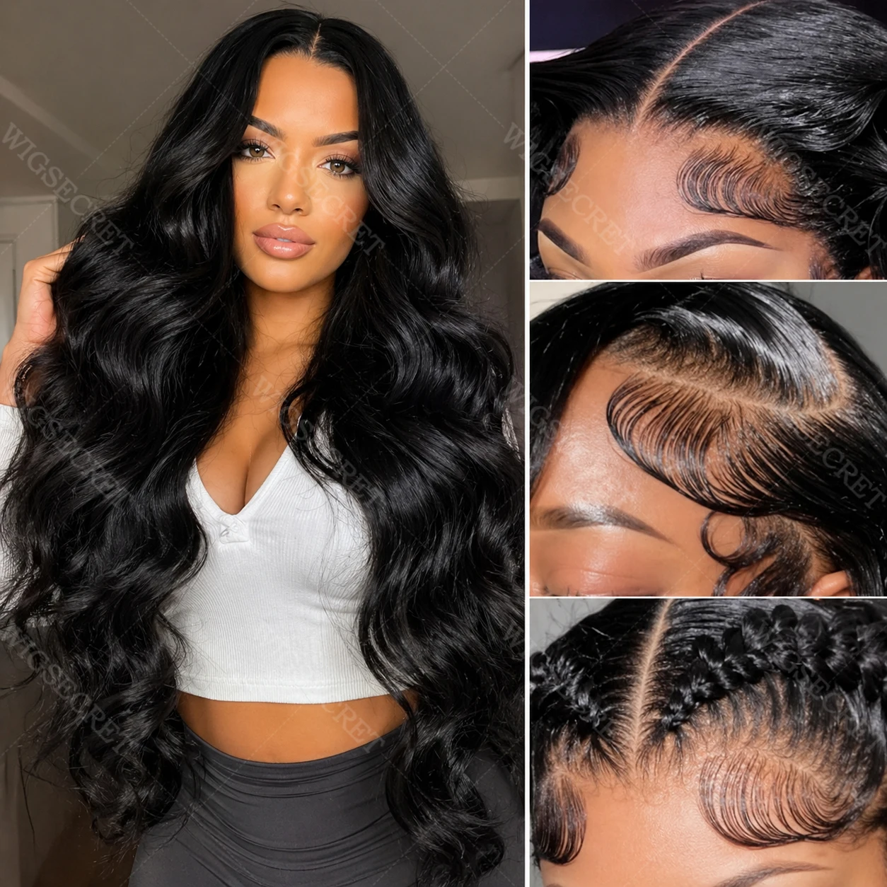 

Body Wave Real Full Lace Front Wig Virgin Brazilian Human Hair Pre Plucked Invisible Strap Full Hd Transparent Lace Front Wigs