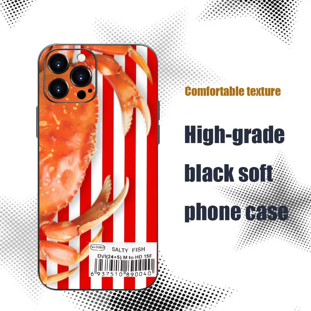Забавный чехол Pidan Kob для iPhone 17 16 15 14 13 12 X XR XS 8 Plus Mini Pro Max, мягкий черный противоударный чехол