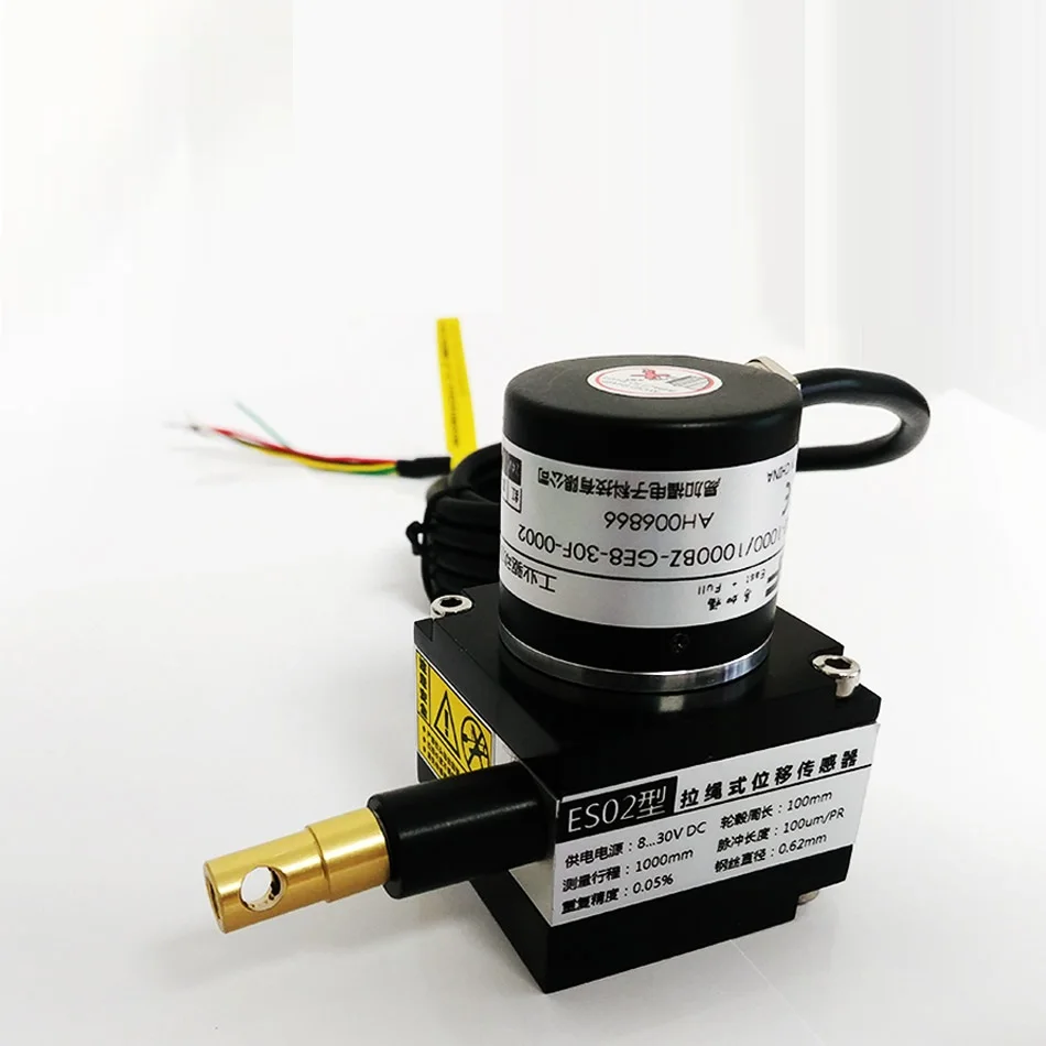 Puxar Deslocamento do Fio Puxar Corda Sensor Puxar Fio Cordão Codificador Régua Eletrônica 1000 mm