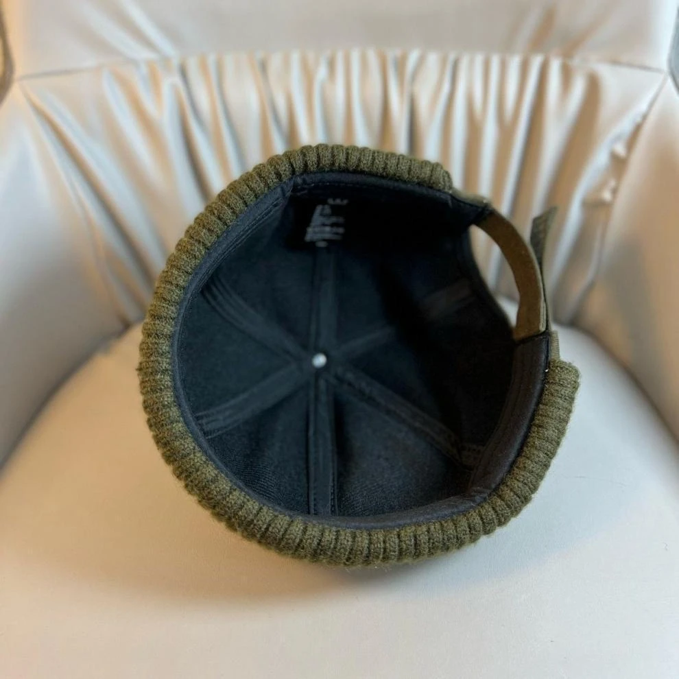 Herbst- und Wintermütze aus Melonenfell, modischer randloser Matrosenhut, lässiger modischer Straßenhut für Herren und Damen – Detail 15