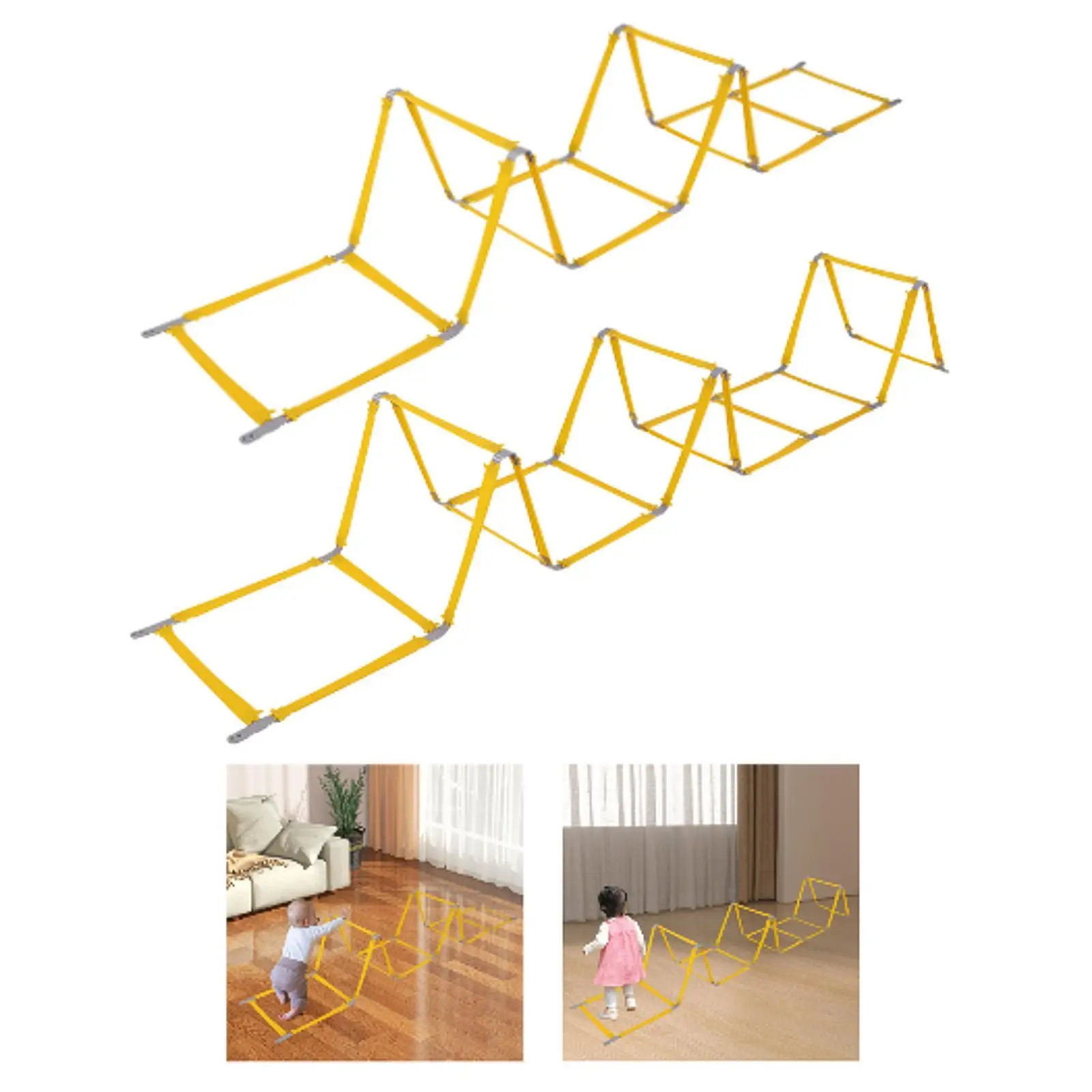 アジリティラダー 多目的 ポータブル 折りたたみ式 調節可能 サッカー スピードラダー