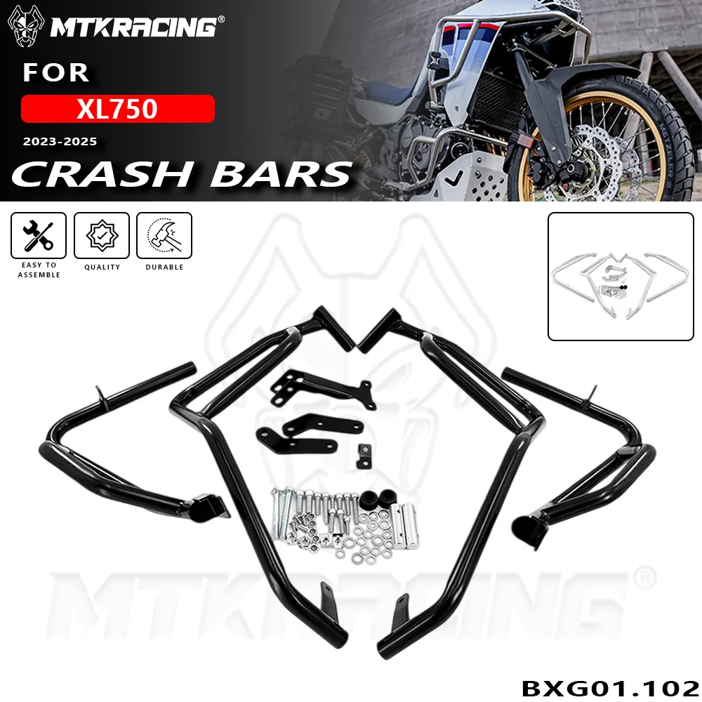 

Для HONDA XL750 2023-2025 мотоциклетные дорожные защитные дуги, защита бака двигателя, защита бампера, аксессуары