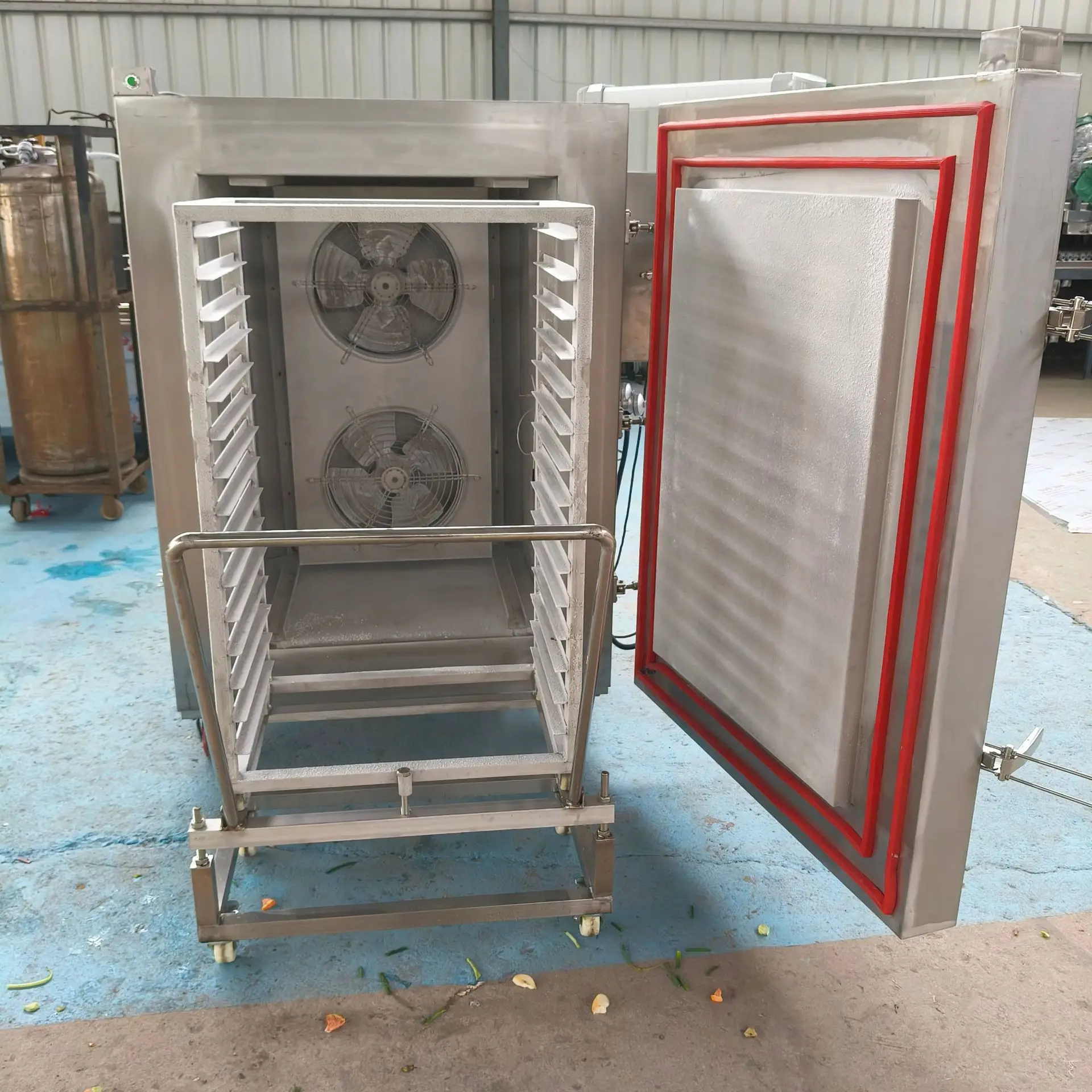 Durian quick-freezing machine, yellow peach fresh-locking quick-freezing equipment, fruit liquid nitrogen freezing single