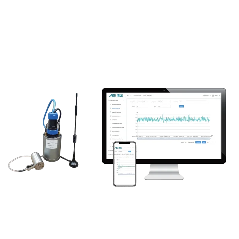 _ Sistema de emissão acústica de alarme automático RAEM1_ Dinâmica de dispositivo industrial