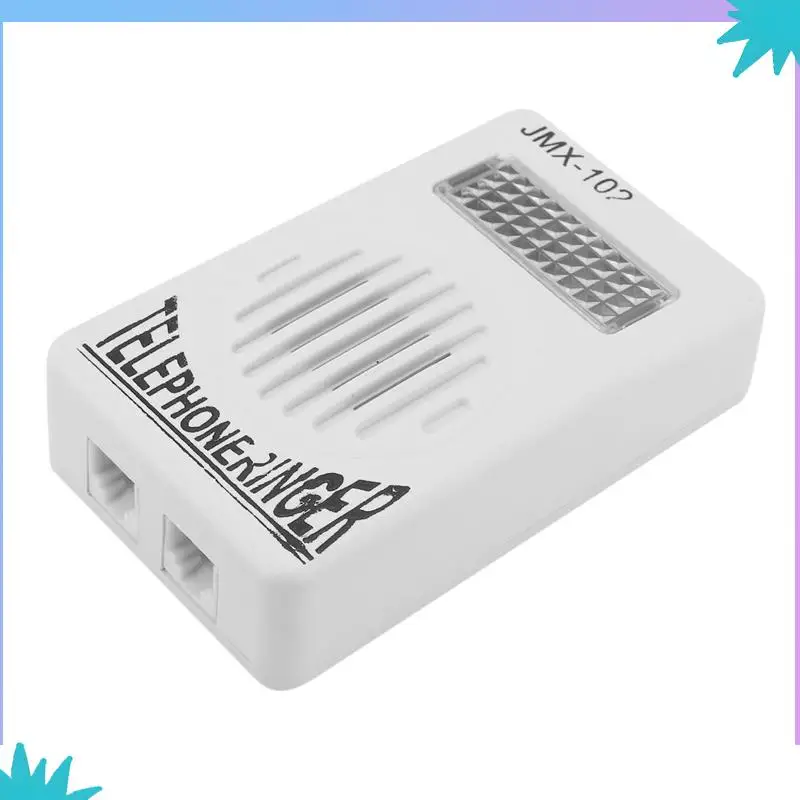 ABZW 6X RJ11 Adapter Louder Telephone Ring Flash Amplifier Ringer For Landline Telephone