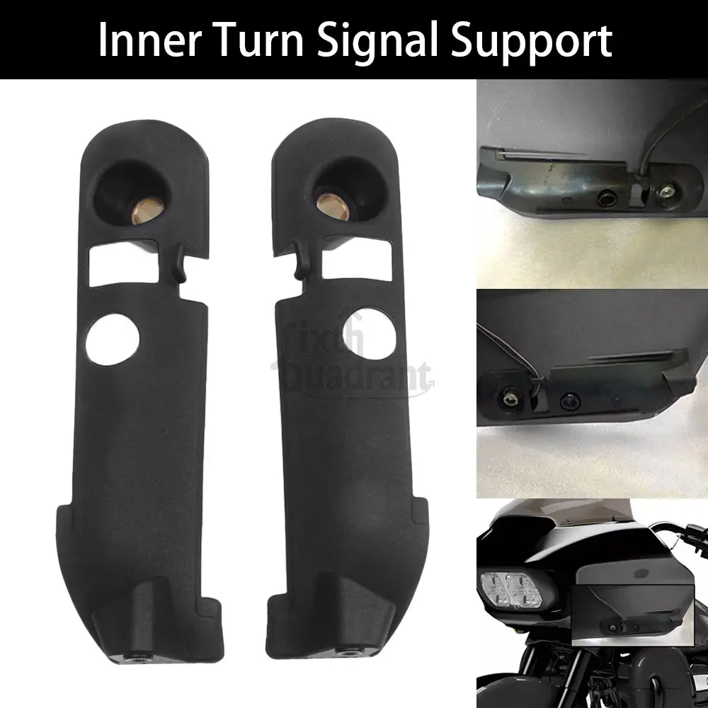 

Деталь мотоцикла, передний внутренний кронштейн указателя поворота, кронштейн поддержки сигнала, подходит для Harley Touring Road Glide ST-FLTRXST 2022-2023