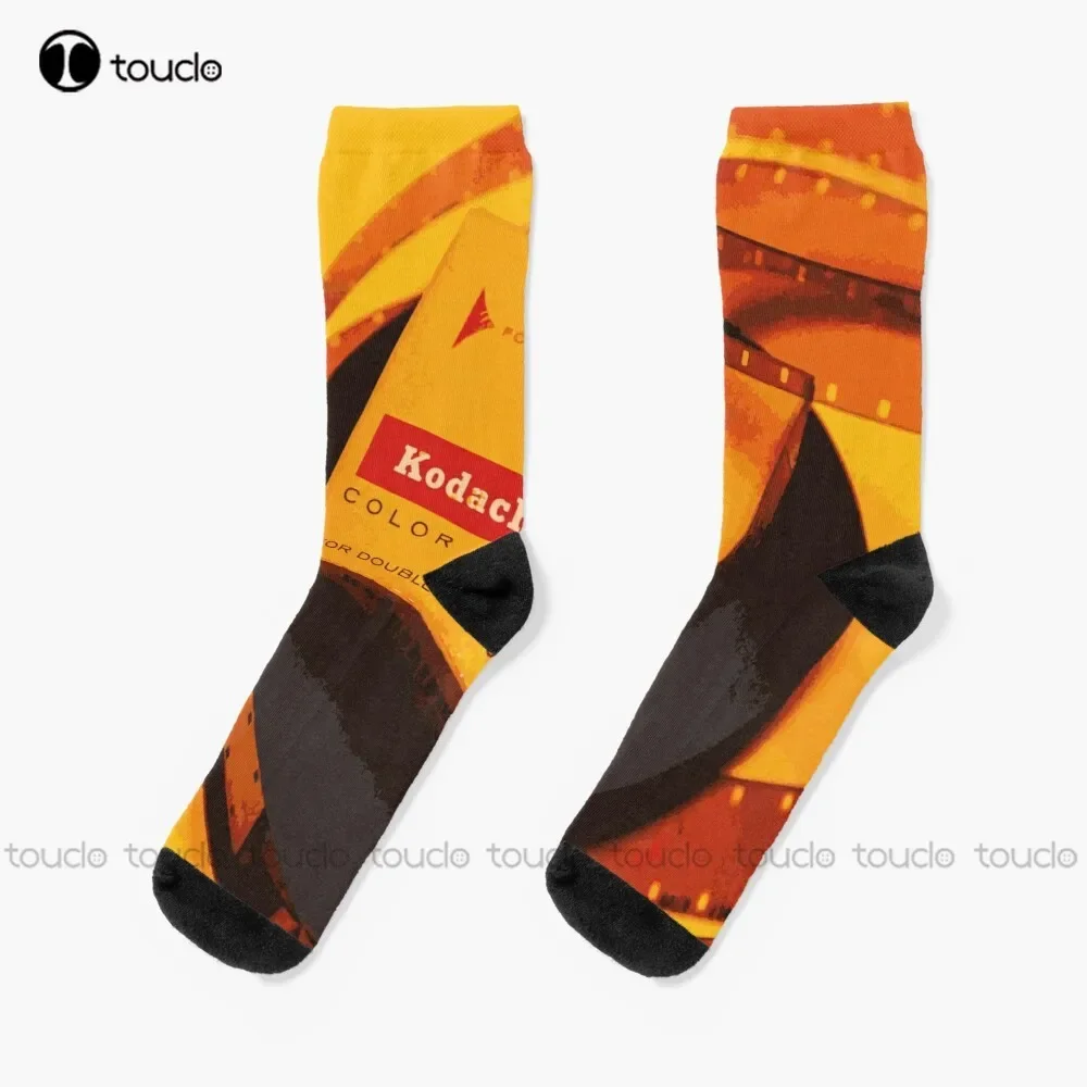 

Vintage Kodachrome Roll Socks Football Socks Thanksgiving Christmas New Year Gift Unisex Adult Teen Youth Socks Custom Gift