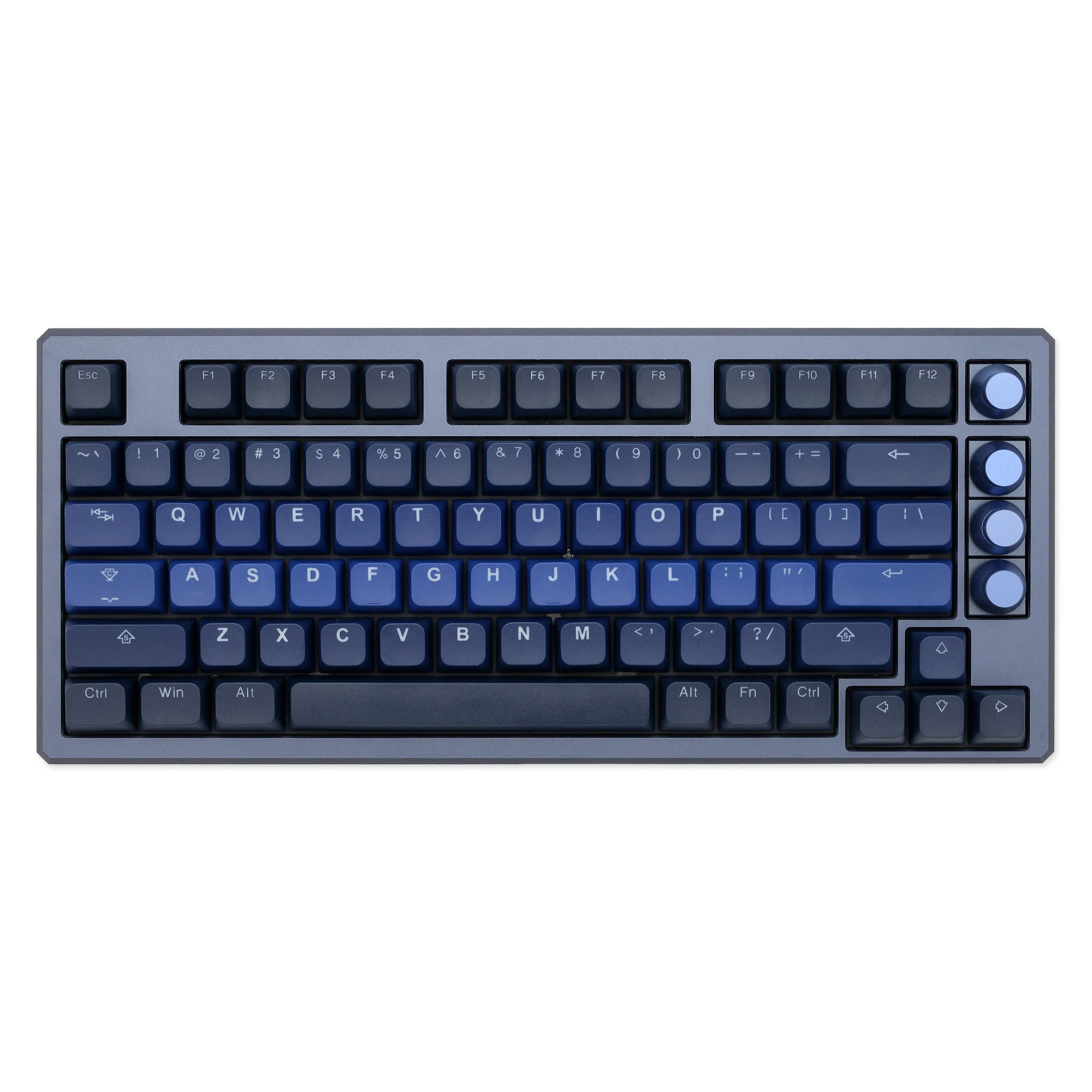 

Taihao Deep Galaxy BOBO Profile ABS Doubleshot keycaps for diy gaming mechanical keyboard bobo profile 1.75u shift Alice Blue