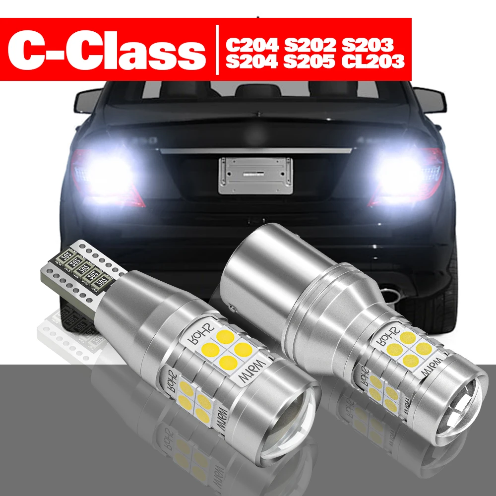 

For Mercedes Benz C Class C204 CL203 S202 S203 S204 S204 S205 1996-2018 2pcs LED Reverse Light Backup Lamp Accessories