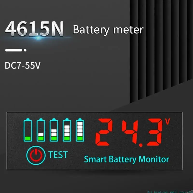581C Efficient 18650 Battery Level Tester LED Display Screen Module for 7-55V Electric Vehicles and Solar Systems