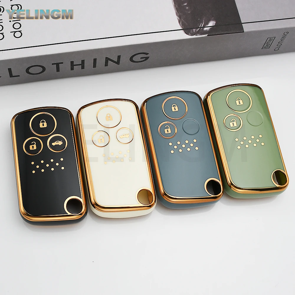 TPU Autoschlüssel-Hülle Schlüsselanhänger-Abdeckung für Honda CRV Fit Shuttle Fried Freed Spike Step WGN RG1 Spada CRZ Schlüsselanhänger-Zubehör