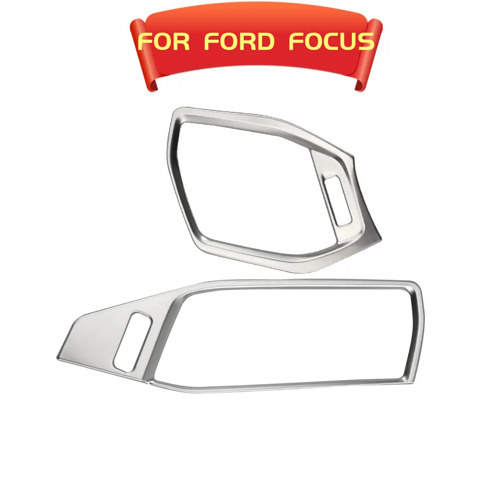 2pc For Ford Focus MK4 ST Line 2019-2021 Accessories Car Front Air Outlet Vent Trim Cover Interior Styling Air Conditioner Frame