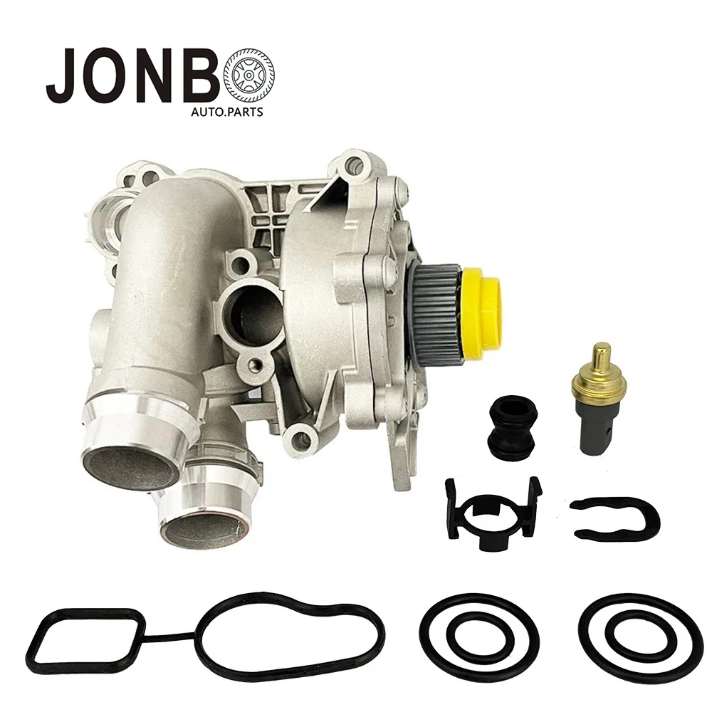 

JONBO 06H121026DD 06H121026CD Aluminum Thermostat Engine Water Pump Repair For Audi A3 A4 Q5 TT VW CC Tiguan Jetta Golf GTI