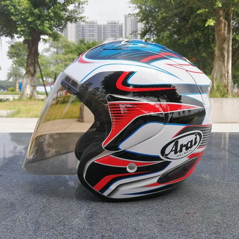 Motorcycle Helmet Open Face 3/4 Helmet SZ-Ram 3 Blue Sword Cycling Dirt Racing Motorcycle Kart Protective Helmet Capacete