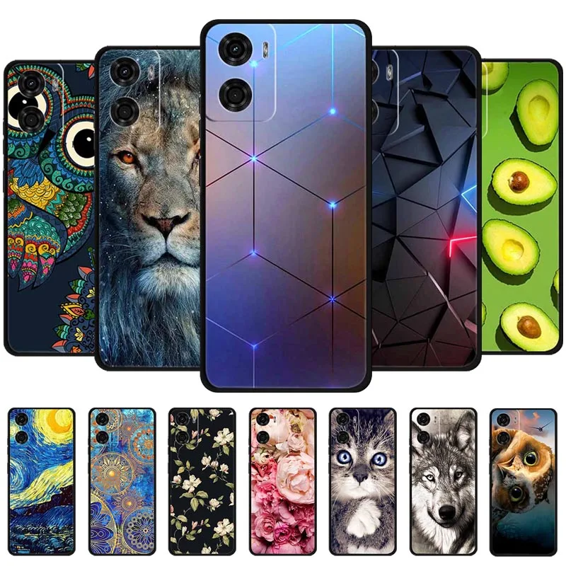 For Motorola Moto G05 E15 4G Case Animals Soft Silicone TPU Phone Cases Back Cover for Moto E15 Shockproof Protective New Fundas