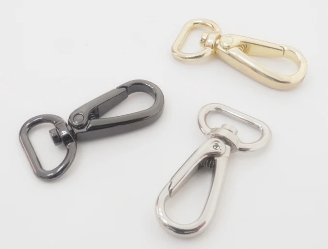 Small Purse Hook,Swivel Hook,Leather Hook,Dog Clasps,Purse Clasp,Chain Snap, Inner 5/8 Inch 2pcs HK-022