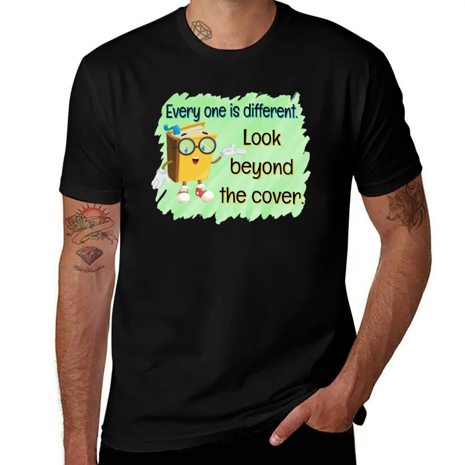 

Look Beyond the Cover T-Shirt shirts graphic anime tshirt Funny t-shirt T-shirts oversize t shirts for men