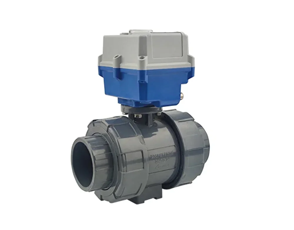 

DN40-1 1/2" 24vdc electric angle cut V ball valve