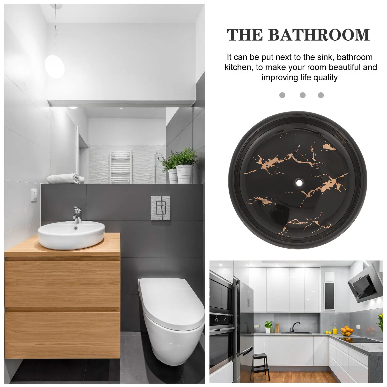 Self-Draining Marble Pattern Ceramic Soap Dish for Bathroom Kitchen Decorative Bar Soap Holder Drainable Jewelry Ring Dish