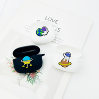 Funny cartoon Earphone Cover For Baseus Bowie E10 /AirGo 1 Ring /E9 WM05 w12 E5x E11 /AirGo AS01 Case Silicone Shockproof cover