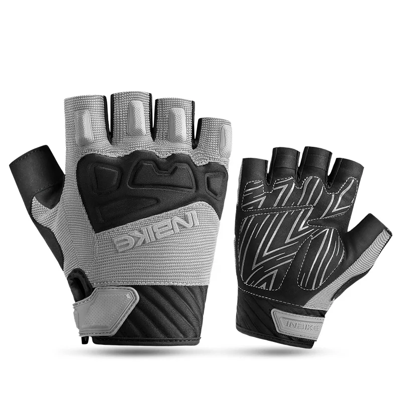 AliExpress INBIKE Half Finger Cycling Gloves Breathable Shock-Absorbing MTB Road Bike Gloves Professional Cycling Equipment Elastic Fabric