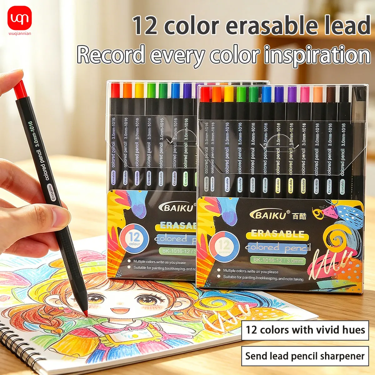 lapis-retratil-colorido-wqn-12-escrita-suave-ponta-de-30-mm-facil-de-apagar-adequado-para-desenhos-escolares-desenho-material-de-escritorio