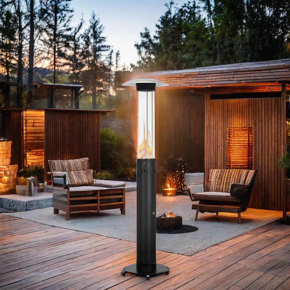

All-Year Round Wood Pellet Patio Heater to Keep You Warm Stocked Feature