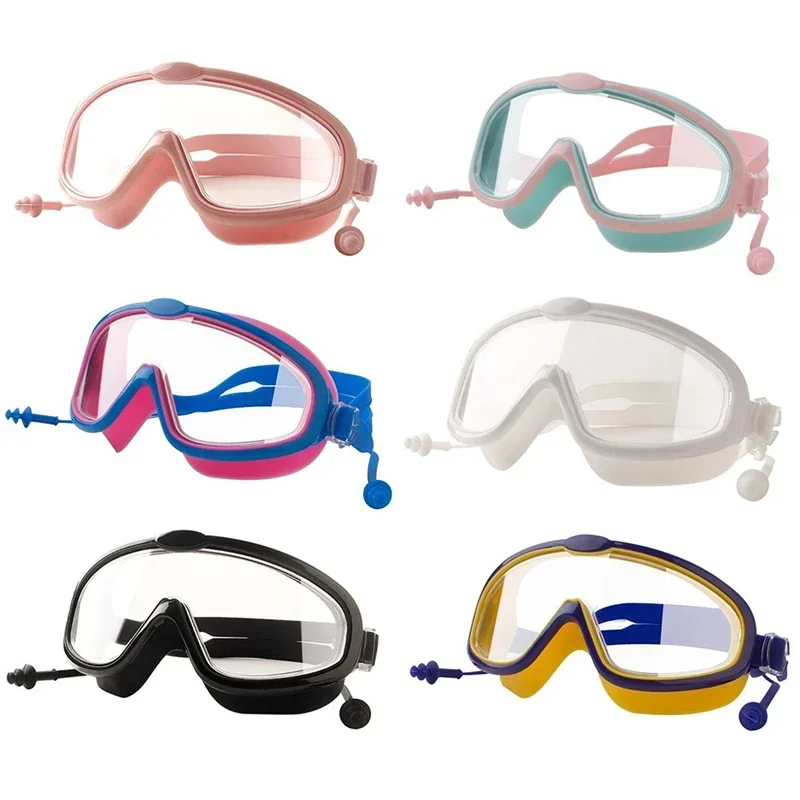 

Professional Kids Swimming Goggles HD Diving Glasses Children Eyewear Swim Goggles Large Frame Waterproof Anti Fog UV Protection