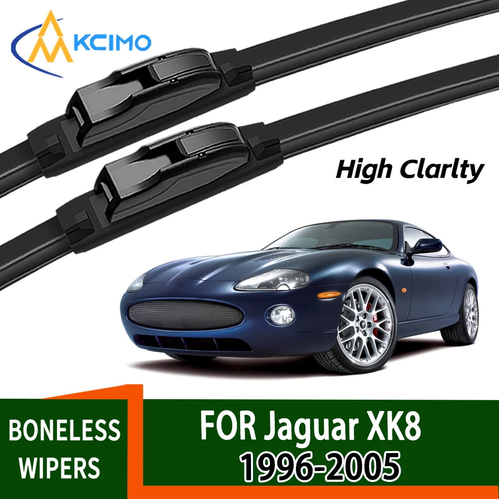 Para Jaguar XK8 XKR X100 1996-2005 1997 1998 limpiaparabrisas delanteros deslizantes duraderos accesorios de limpiaparabrisas de coche