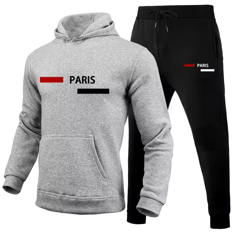 2025 popular autumn and winter new hooded sportswear sportswear fashion hooded sportswear casual sportswear and pants two in one