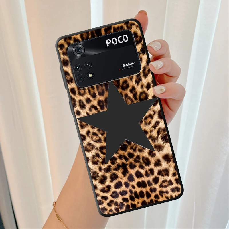 Leopard Print Star Art Case for Xiaomi Poco F8 M3 M4 M7 Pro F1 C50 F3 C61 C75 X3 X4 X5 X7 Pro M5 C71 Funda Phone Cover view 3
