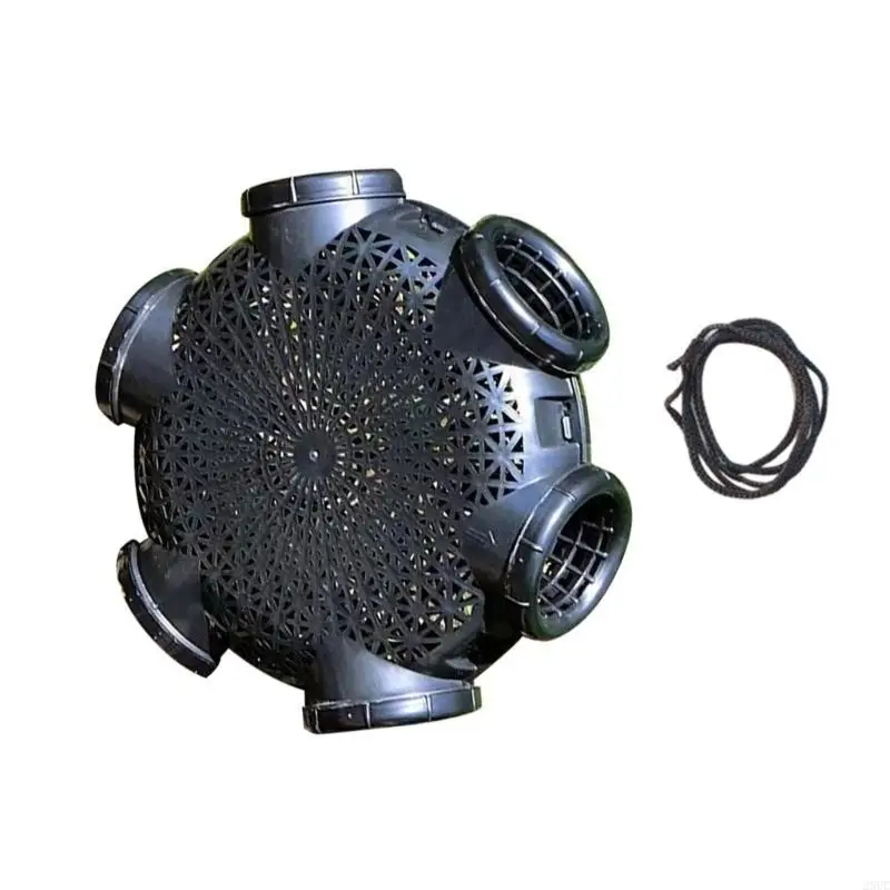 

Versatile 8 Hole Trap Foldable Fishing Cage Trap Dip Cage Fishing Accessories