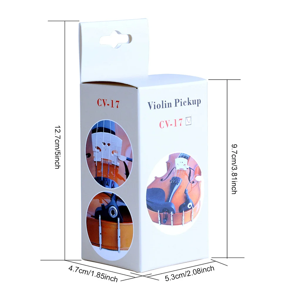 Captador de violino de alta qualidade, órgão eletrônico instantâneo, autêntico, captador de som acústico para violino, fácil de montar, colocação de ajuste