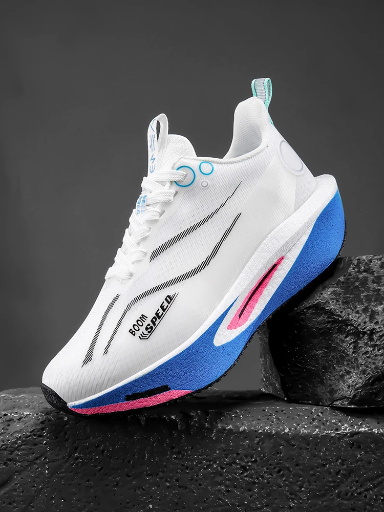 Herren-Laufschuhe mit Carbonplatte Professionelle Laufschuhe Atmungsaktiv Rutschfest Dämpfend Damen-Freizeitlaufschuhe Sportschuhe – Detail 4