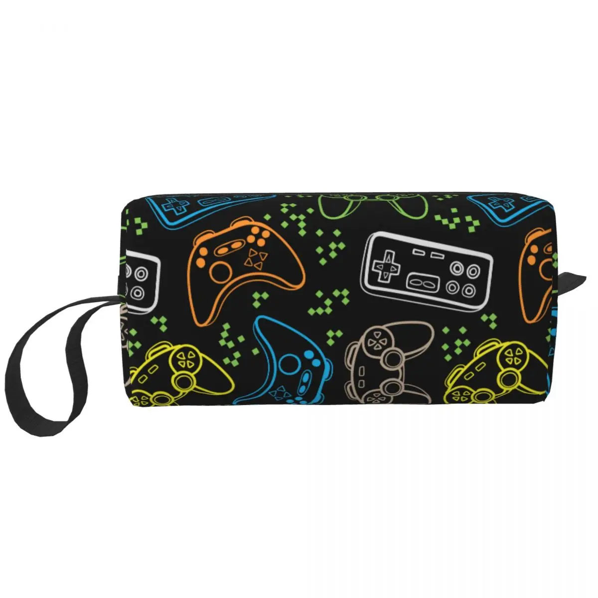

Custom Game Controller Toiletry Bag Women Gamer Gift Cosmetic Makeup Organizer Lady Beauty Storage Dopp Kit Box