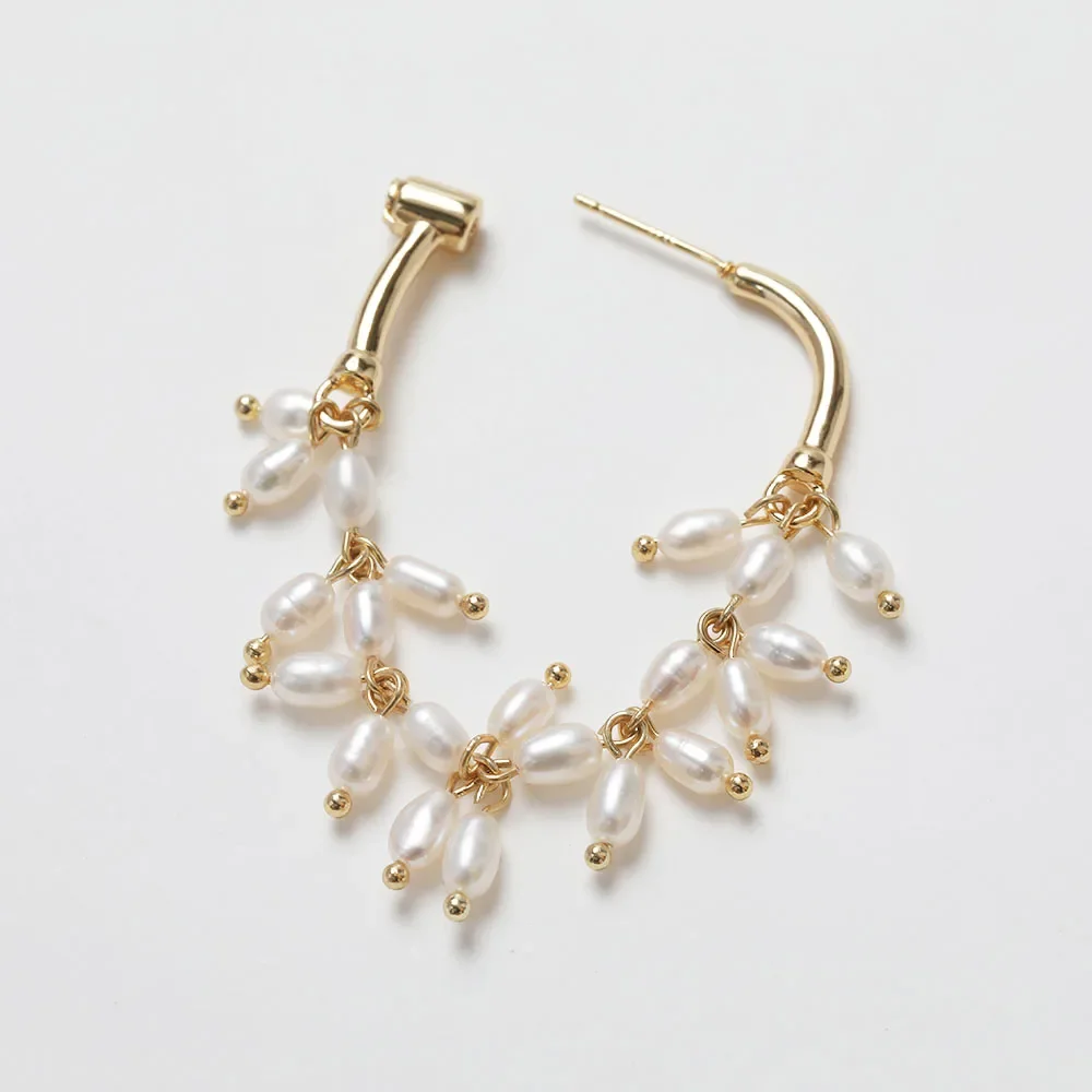 2Pcs Dainty Ear Studs Diy Earrings Charms for Jewelry Findings Components Hand Made Brass 14k Gold Plated Accessories 21*23mm