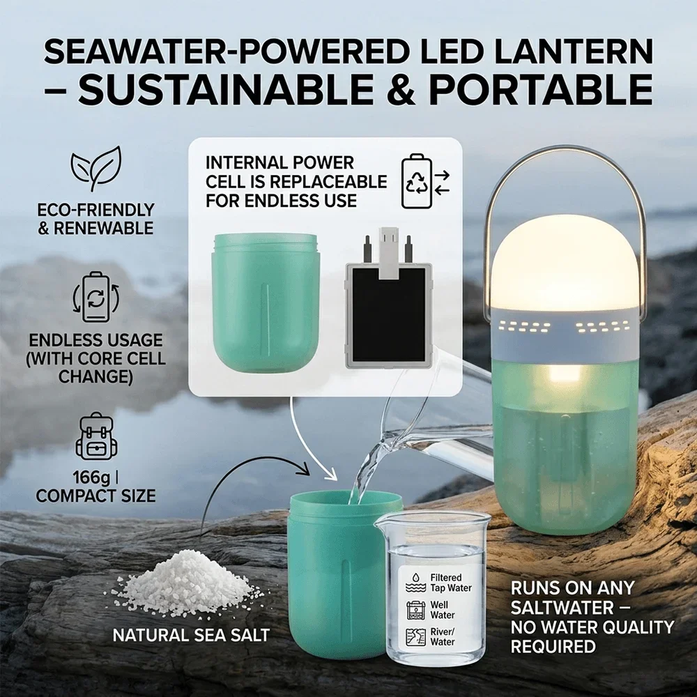Lampe compacte à eau salée
