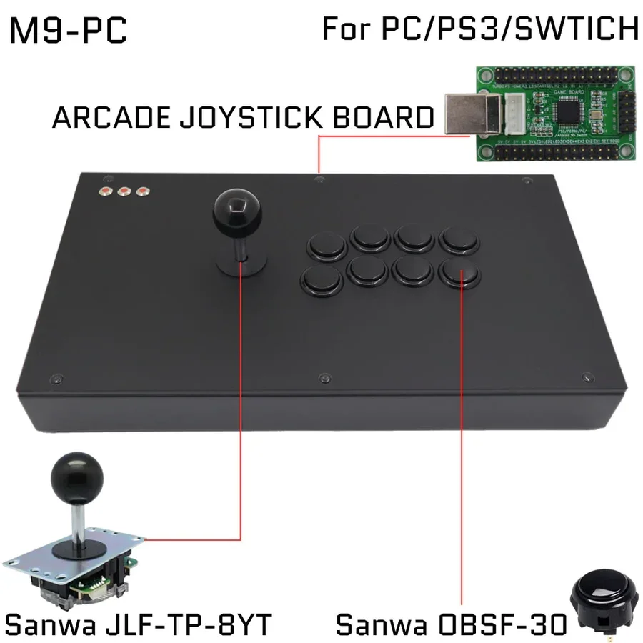 限界価格！アケコン　FIGHT BOX M9 R3L3 レバー　増設ボタン有 51j-QAxdxWL._AC_UL210_SR210,