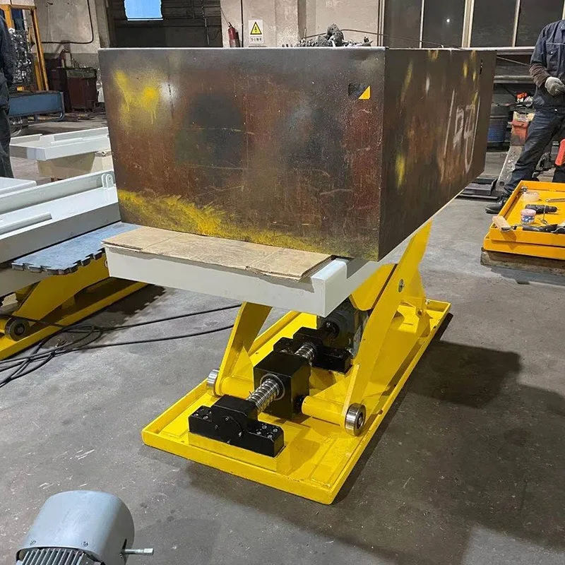 FOB Accurate Stop Lifting Platform Pure Electric Motor Screw Type For Assembly Line Transition And Material Transfer
