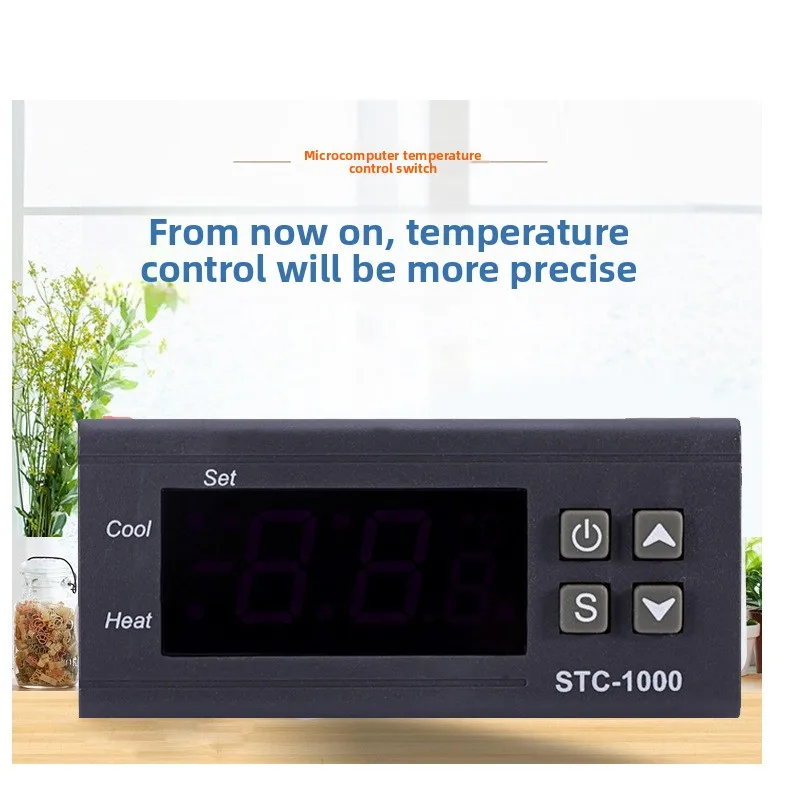 STC-1000 Microcomputer Digital Thermostat Electronic Temperature Controller for Aquarium Seafood Incubator