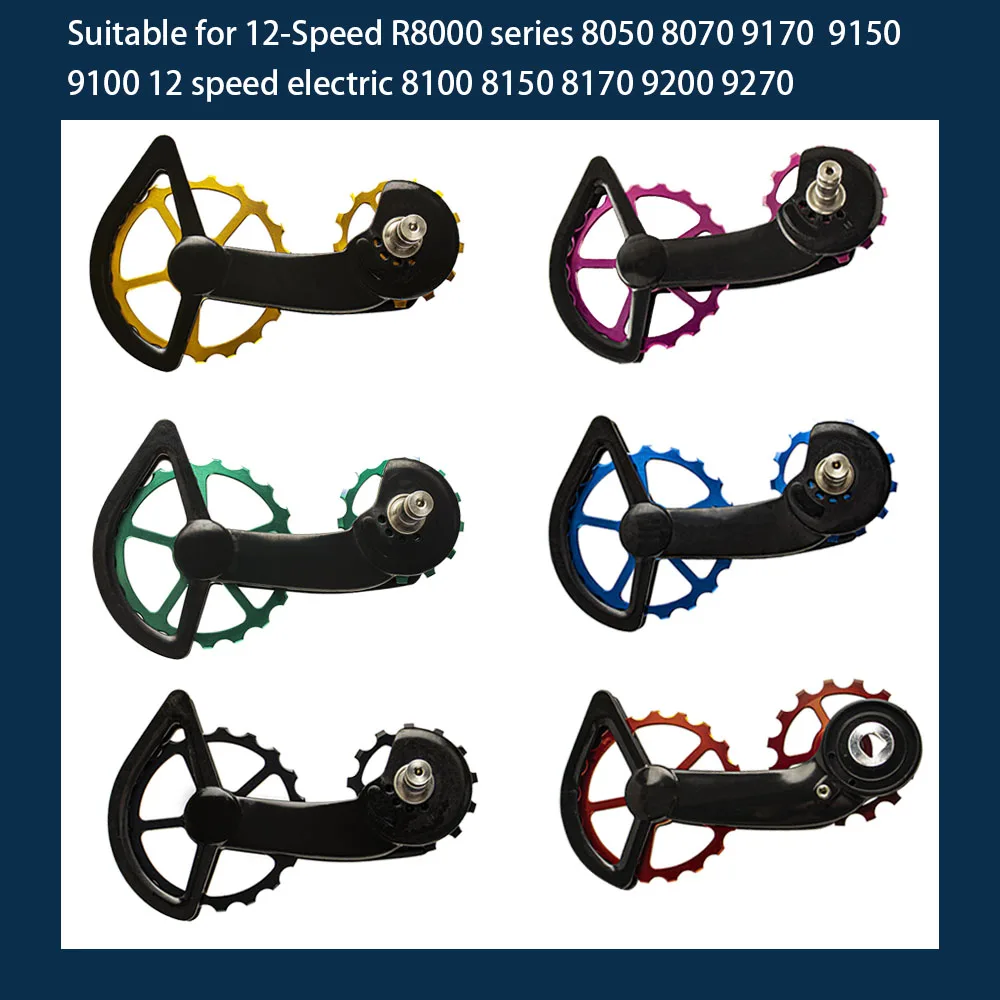 

Road Bike CS Ceramics Bearing Guide Wheel Rear Pulley for Shimano 105/R7000 NR8000/R8050/R9100/R9150 Transmission CS